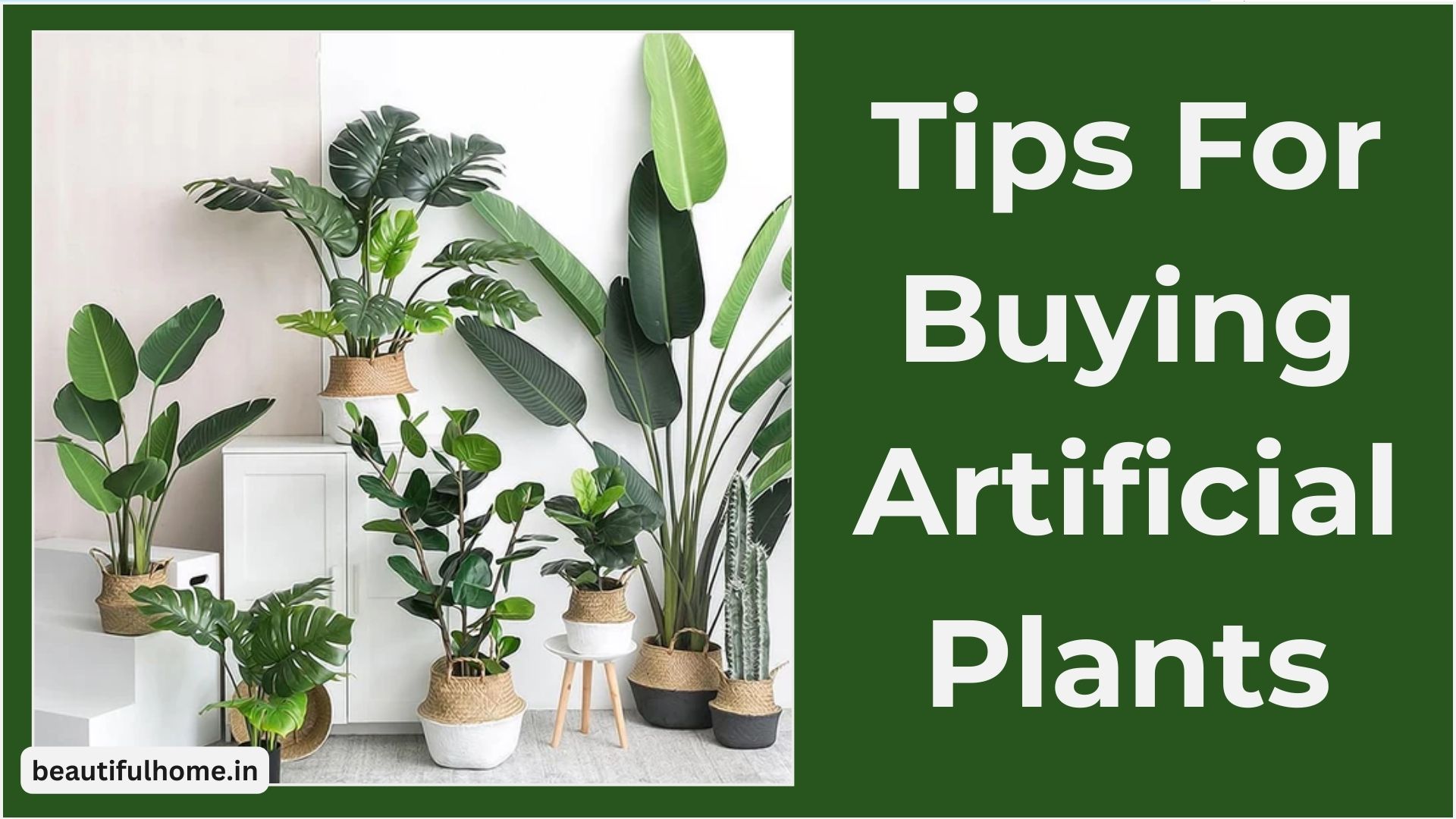 Tips for buying Artificial Plants: A Guide to Buy the best